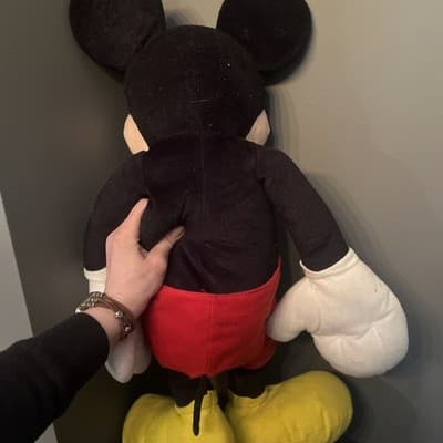 Disney Mickey Mouse Large Plush Stuffed Animal 29 Inch Black Red Yellow - Thumbnail 3