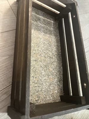 Wooden Bin Rustic Farmhouse Rectangle Decor 8.5” X 15.5” - Thumbnail 3