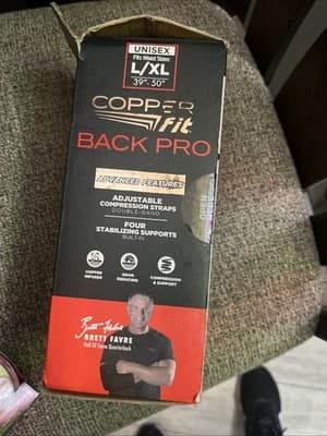 Copper Fit Black Back Pro Compression & Support With Adjustable Straps L / XL - Thumbnail 4