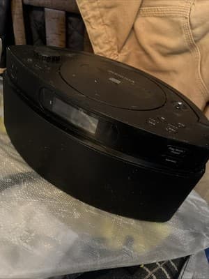 Insignia CD Boombox With Bluetooth Model NS-CBBTCD01-B Pre-owned - Thumbnail 2