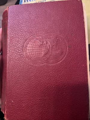 Webster’s New American Dictionary 1956 Hardcover Illustrated Vintage Reference - Image 1