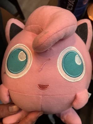 CLASSIC OFFICIAL 8" POKEMON WICKED COOL TOYS JIGGLYPUFF SOFT PLUSH TOY PLUSHIE - Image 1