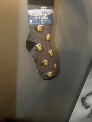 Davco Men's Socks Beer Mug Pretzels Novelty Shoe Size 6-12 New - Thumbnail 2