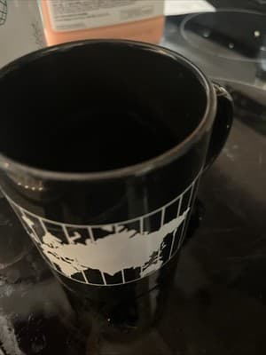 Federal Express Global Map Fed Ex Ceramic Black Coffee Mug Rare Design - Thumbnail 3