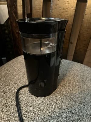 Mr. Coffee 12 Cup Electric Coffee Grinder Black Auto Shut Off IDS77 Tested Works - Image 1