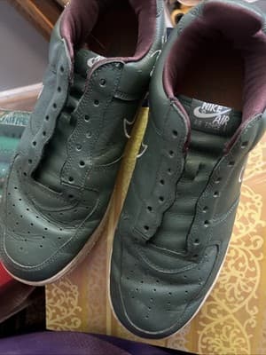 NIKE 2018 HONG KONG AIR FORCE 1 LOW RETRO 11 Mens 845053-300 Deep Forest Green - Thumbnail 2