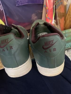 NIKE 2018 HONG KONG AIR FORCE 1 LOW RETRO 11 Mens 845053-300 Deep Forest Green - Thumbnail 3