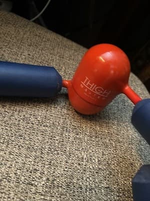 🔥Vtg Thigh Master Original Suzanne Somers Exercise Toning Workout 1991 Blue Red - Thumbnail 3