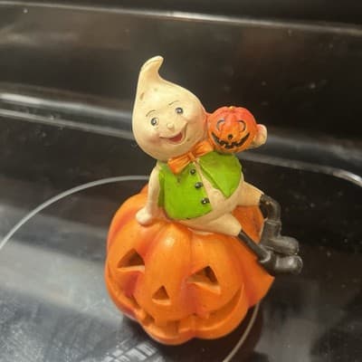 Cute Ghost Pumpkin Decor Halloween Decoration - Thumbnail 3