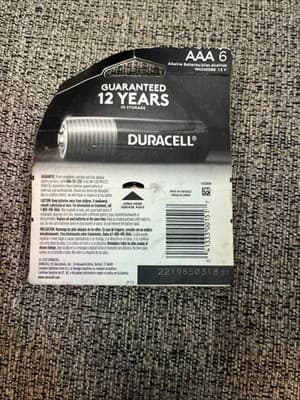Duracell MN2400B6 Coppertop Long-Lasting Power AAA Alkaline Batteries - Thumbnail 3