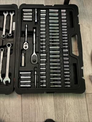 Stanley Mechanics Tool Set (145-Piece) 3/8 in. drive and 1/4 in. Drive Hand Tool - Thumbnail 5