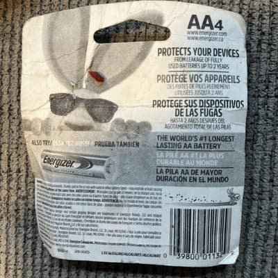 Energizer E91BP-4 AA Alkaline Batteries - 4 Count - Thumbnail 3
