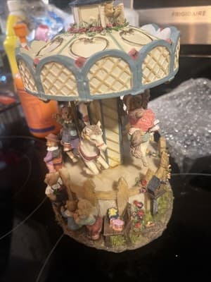 Musical Bears Carousel - Plays Blue Danube Movement GWO Brand New In Box - Thumbnail 5