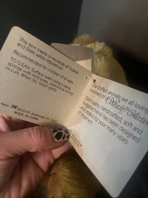 New The Westcliff Collection plush stuffed brown Teddy Bear 10" with all Tags - Thumbnail 5