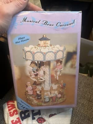 Musical Bears Carousel - Plays Blue Danube Movement GWO Brand New In Box - Image 1