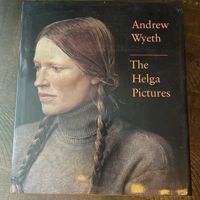 ANDREW WYETH THE HELGA PICTURES FIRST EDITION PAINTINGS HARDCOVER BOOK 1987 RARE - Image 1