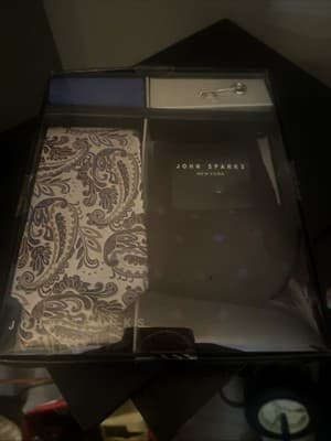 John Sparks Socks Tie And Hanky Box Set - Thumbnail 2