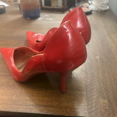 Red High Heels 10 Size Women’s Stilllettos From Wet Seal - Thumbnail 3