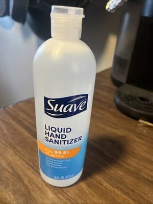 Hand Sanitizer: by Suave; Kills 99.9% of Germs, Unscented, 16 OZ - Image 1