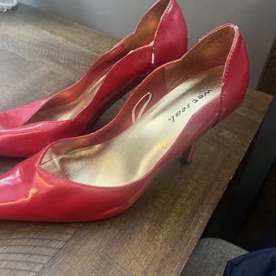 Red High Heels 10 Size Women’s Stilllettos From Wet Seal - Thumbnail 2