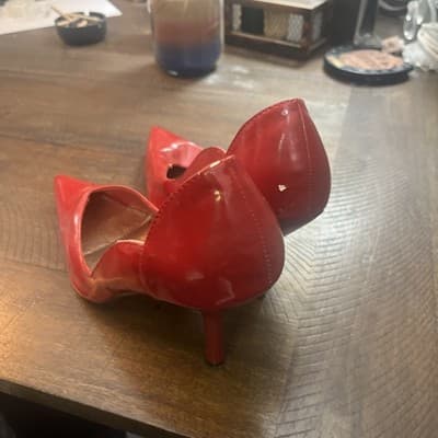 Red High Heels 10 Size Women’s Stilllettos From Wet Seal - Thumbnail 4