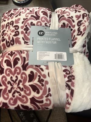 Wayland Square Printed Flannel With Faux Fur Do Her Next Time Toy Saw her - Thumbnail 2