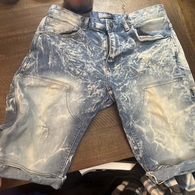 Trendique Men’s Size 32 Shorts Light Blue Washouts - Image 1