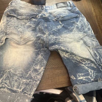 Trendique Men’s Size 32 Shorts Light Blue Washouts - Thumbnail 2