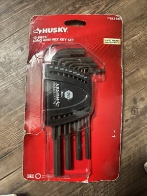 Husky 13-Piece SAE Long Arm Hex Key Set 843 040 - Image 1