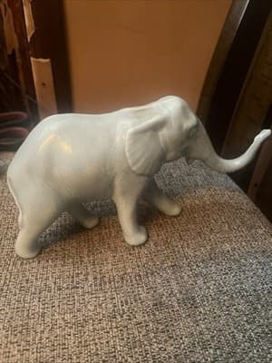 porcelain figurine Light Blue Elephant 8 X 2x 5 - Image 1