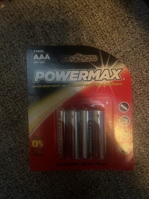 Powermax AAA BATTERIES 4 Pack 1.5v - Image 1