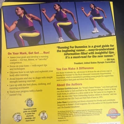 Running for Dummies by Florence Griffith Joyner and John Hanc (1999, Paperback) - Thumbnail 2