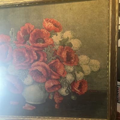 Framed Floral Still Life Art Print - Thumbnail 3