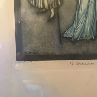 Le Directoire Original Hand Printed And Framed By Harbour - Thumbnail 2