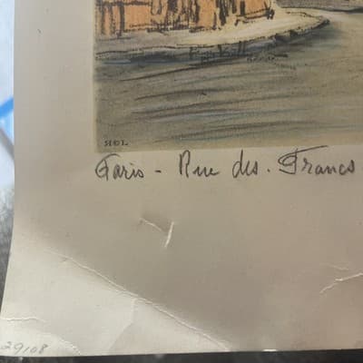 Paris Rue des Francs-Bourgeois Art Print By French Artist Barday - Thumbnail 3