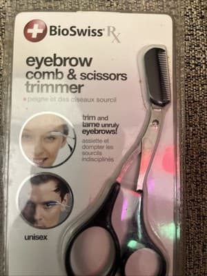 BioSwiss rRX eyebrow and Comb Trimmer Unisex Stainless Steel - Thumbnail 3