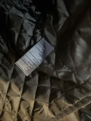 Large charcoal Gray Button Up Coat By Tommy Hilfigure -polyester - Thumbnail 3