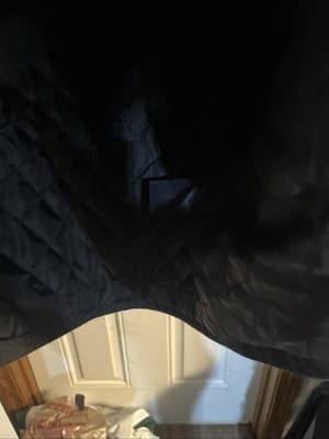 Large charcoal Gray Button Up Coat By Tommy Hilfigure -polyester - Thumbnail 4