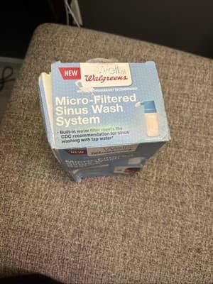 Walgreens Allergy Saline Micro Filtered Sinus Wash Nasal Rinse Flush System NEW - Thumbnail 2