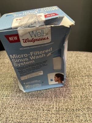 Walgreens Allergy Saline Micro Filtered Sinus Wash Nasal Rinse Flush System NEW - Thumbnail 4