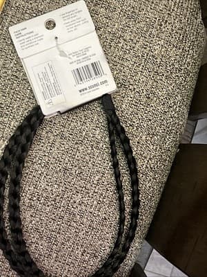 Scünci brand, (Lot of 2) Faux Hair, Braided Head Wrap in Dark Brunette. NEW. - Thumbnail 2
