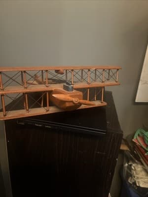 Vintage Model Of 1903 Wright Flyer Tri Tier Airplane - Thumbnail 3