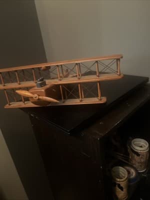 Vintage Model Of 1903 Wright Flyer Tri Tier Airplane - Thumbnail 4