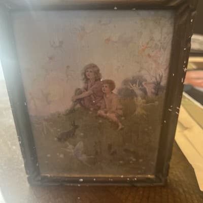 Vintage Framed Art Print By Tarrant Calles “Do You Belive In Faires” VMC Prints - Image 1