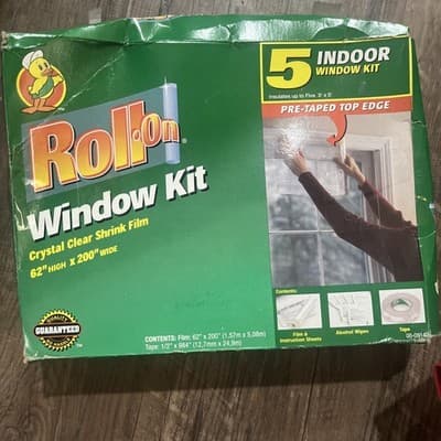 Draft Busters Window Insulator Kit 5 Pack Manco Roll On 3 Ft x 5 Ft Windows NEW - Image 1