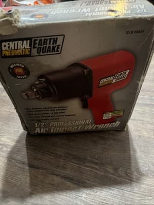 Central Pneumatic 1/2" Air Impact Wrench Model 68424 Earthquake VGC - Thumbnail 3