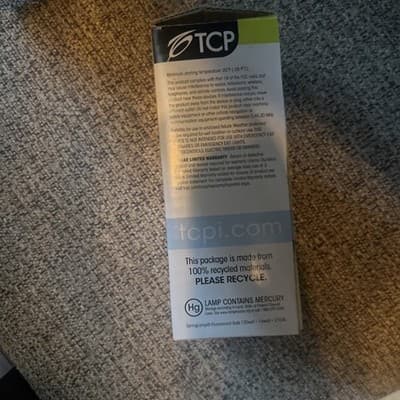 TCP Electric 14Watt 900 Lumens Equivalent to 60-Watts Twist CFL Bulb NEW - Thumbnail 2