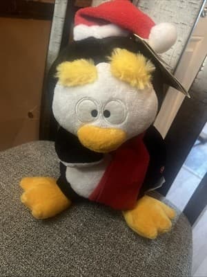 Gemmy Singing Dancing Animated Christmas Penguin “Tutti Fruity” Plush Animal - Image 1