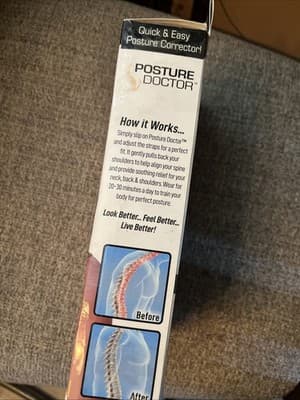 Ontel Posture Doctor Quick & Easy Posture Corrector - Black - Thumbnail 4