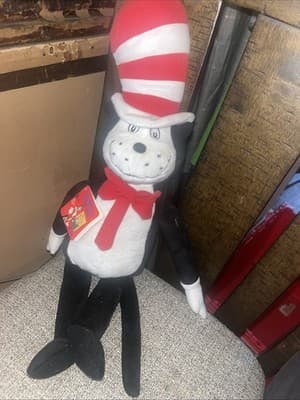Kohls Cares Dr. Suess The Cat In The Hat Plush Cat 21" Stuffed Animal NEW - Image 1